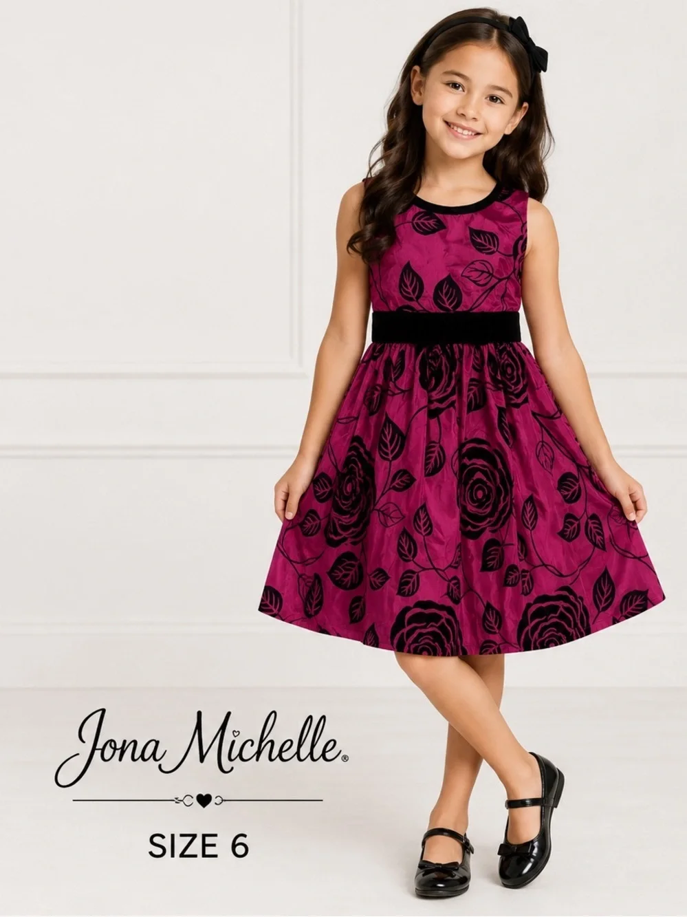 JONA MICHELLE girls purple party Hilda’s fashion chic  dress /size 6